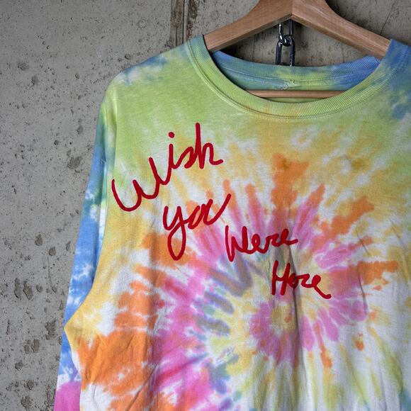 Astroworld Travis Scott Tie Dye 2018 Album Tour Large Longsleeve Shirt - Picture 2 of 5